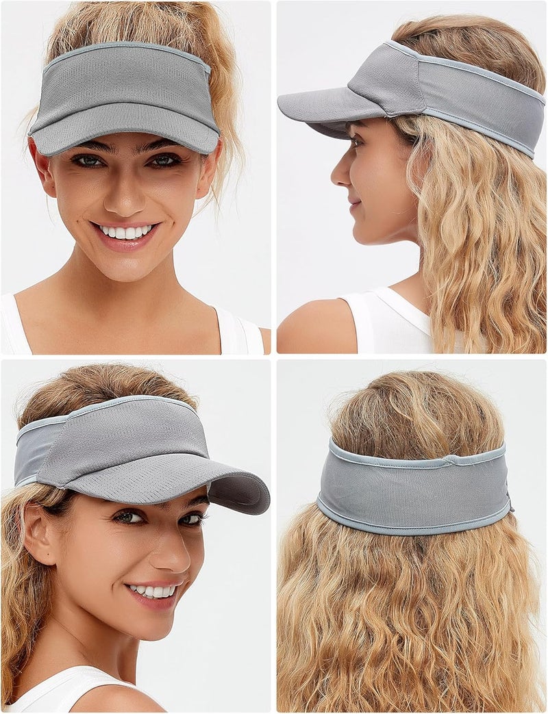 vidsel Sport Sun-Visor Hat Men Women Summer UV Protection, Lightweight Cooling Golf Running Tennis Sweat-Band Cap - Image 2